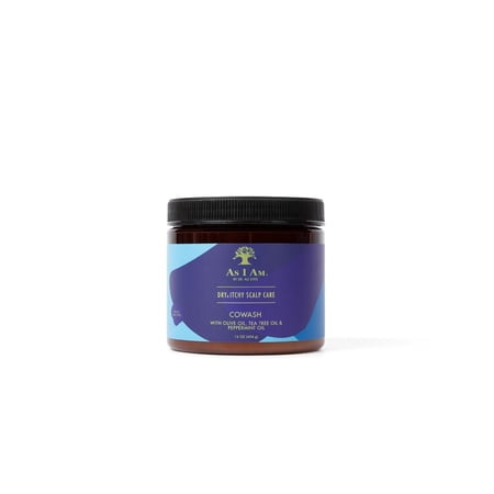 As I Am Dry & Itchy Scalp Care Cleansing Conditioner for Dry Scalp and Flakes Moisture Care 16 oz With Olive Oil, Tea Tree Oil & Peppermint Oil