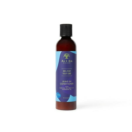 As I Am Dry & Itchy Scalp Care Leave-in Conditioner – Moisturizing for Dry, Flaky Scalp – 8 fl oz (Piroctone Olamine, Ceramides & Tea Tree Oil)
