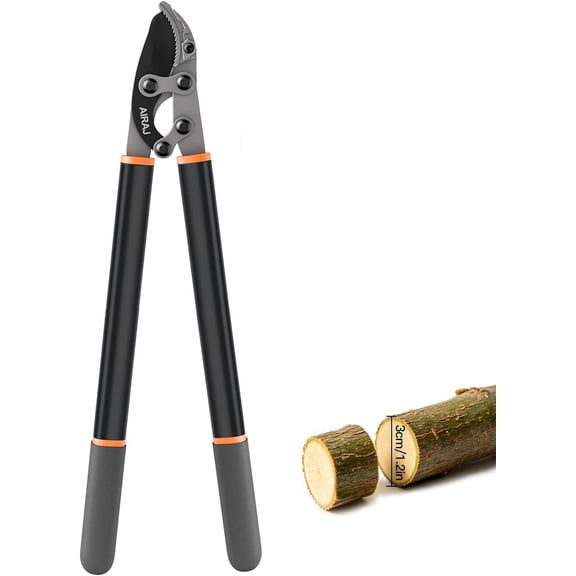 AIARJ 18'' Anvil Loppers for Tree Trimming,Heavy Duty Loppers with Compound Action,Branch Cutter up to 1.2'' Cut Capacity,Chops Thick Branches with Ease,Tree Trimmer for Gardening