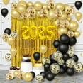 AIBIIN 89pcs 2025 Happy New Year Decorations Kit New Years Eve Party