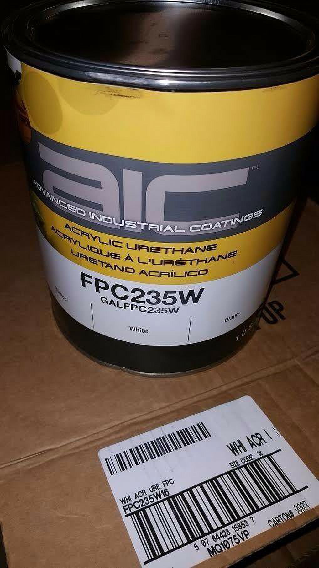 AIC AUTOMOTVE ACRYLIC URETHANE FPC235W, GALFPC235W WHITE 1 GALLON