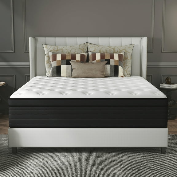 lemontalking 12 inch Twin Mattresses, Pocket Spring Hybrid Mattress with Gel Memory Foam for Cool Sleep