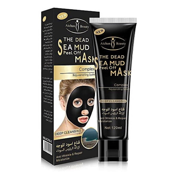 AICHUN BEAUTY Dead Sea Mud Peel Off Mask Deep Cleansing Anti Wrinkle Repair Facial Moisturize Complex 120ml/4.06oz