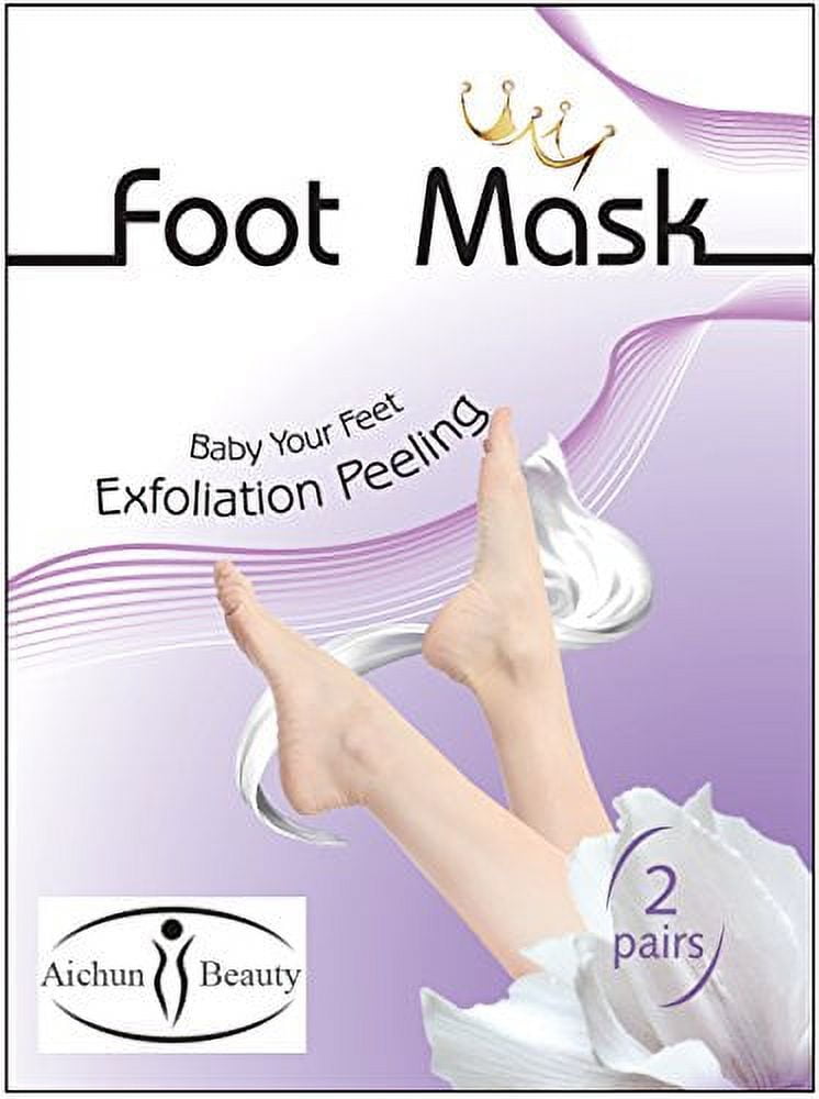 Lavender Gel Foot Peel Mask for Dry Skin, 2 Pairs