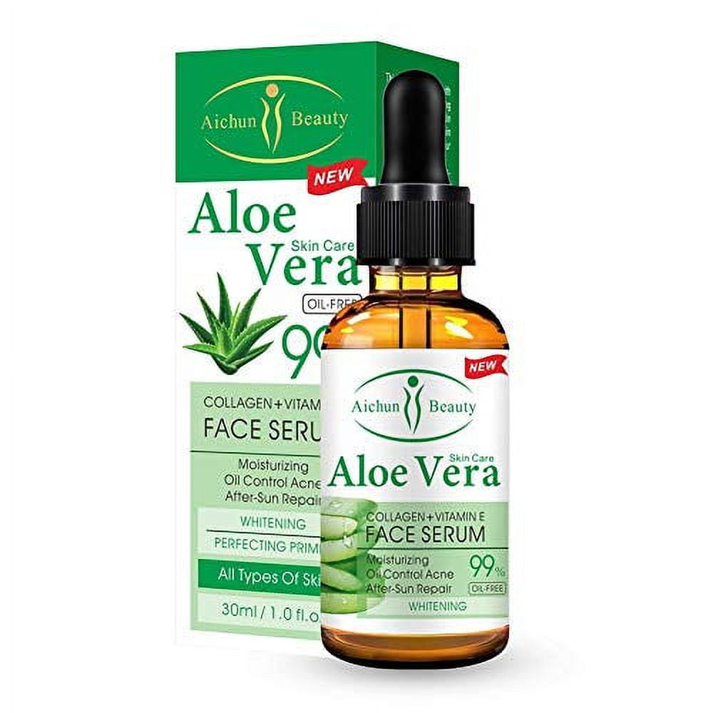AICHUN BEAUTY Serum 99% Vitamin E Collagen Face Lifting Smoothing Oil Control Acne Perfecting Primer 4 Type #01 ALOE VERA