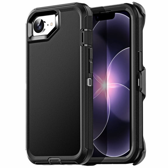 AICae For Apple iPhone 17e 2026 Case Shockproof Heavy Duty Tough Rugged Bumper Cover With Belt Clip Holster