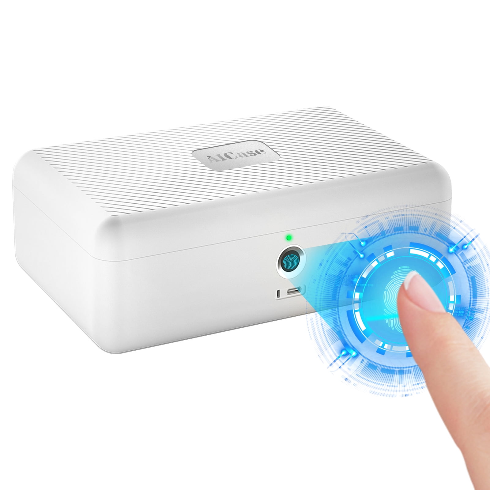AICase Biometric Fingerprint Lock Safe Box Storage Box Home Security Cash Cards