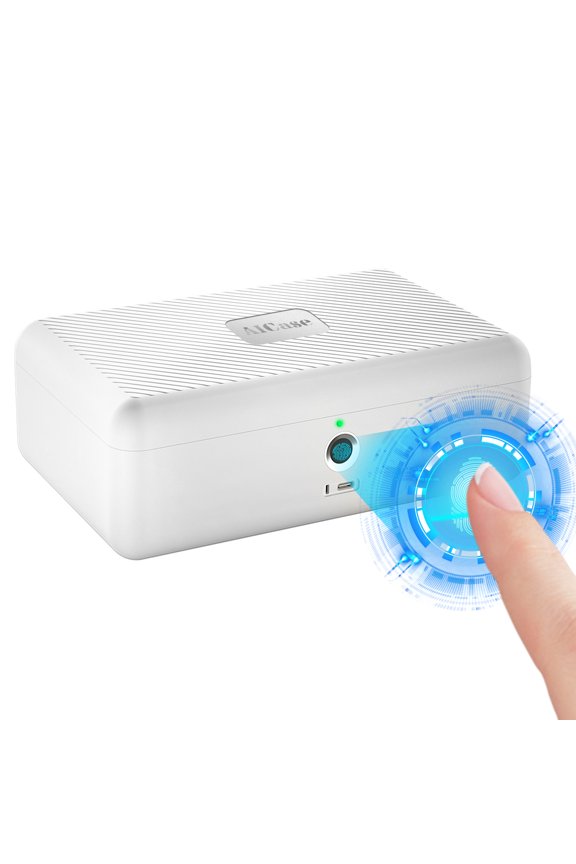 Biometric Fingerprint Lock Safe Box Storage Box Home Security Cash Cards