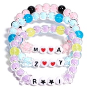 AICase Bracelet Set 3pcs For K POP Merch Stuff Fans Cosplay Merchandise Gifts Outfit Costume Accessories Christmas Stocking Stuffers Party Favors Friendship Jewelry Halloween Birthday