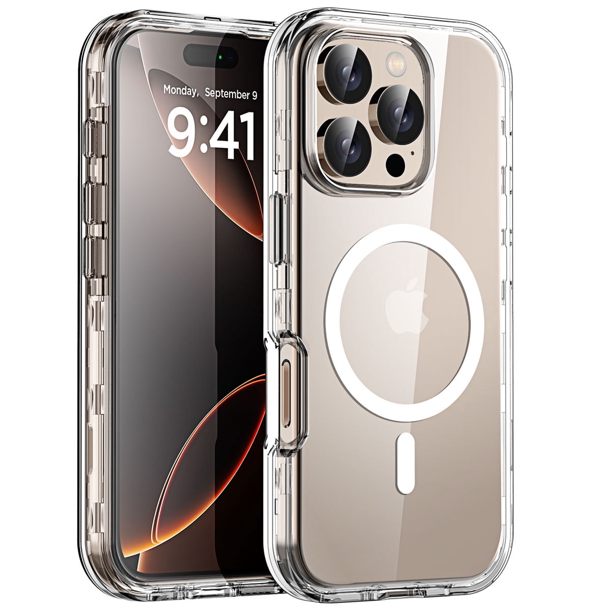 seacosmo Cover iPhone 14 Pro Impermeabile, IP68 360 Gradi Militare Protezione Custodia
