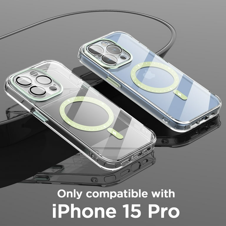 Magnetic Clear pour Iphone 15 Pro Max Ultra Case Magsafe avec