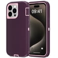 thumbnail image 1 of AICase Compatible With iPhone 15 Pro Max Case Heavy Duty Shockproof Rugged Cover,Purple/Pink, 1 of 11