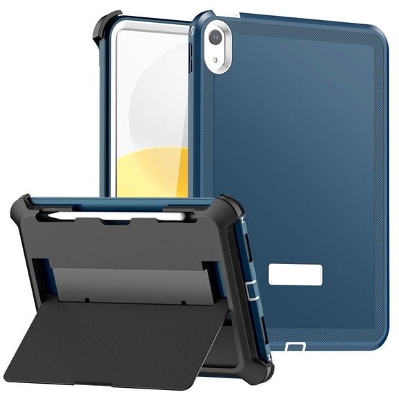 AICase For Apple iPad 10th Generation Case Shockproof Heavy Duty Rugged Cover Built-in Screen Protector,Green/White