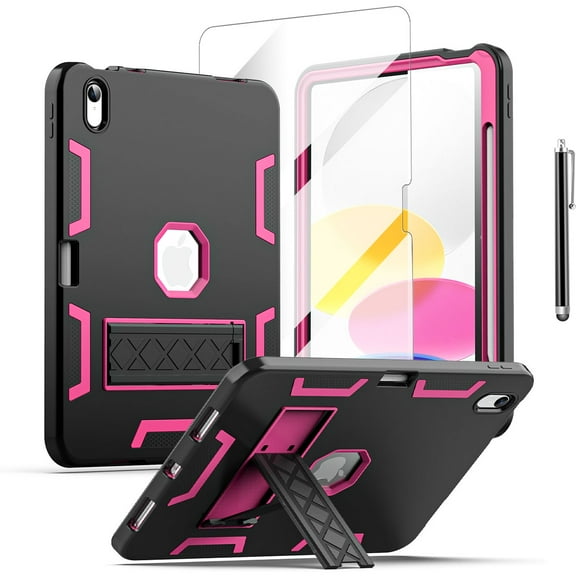 AICase For Apple iPad (A16) Case 11-inch 2025 Heavy Duty Shockproof Military with Stand iPad Cover Kickstand