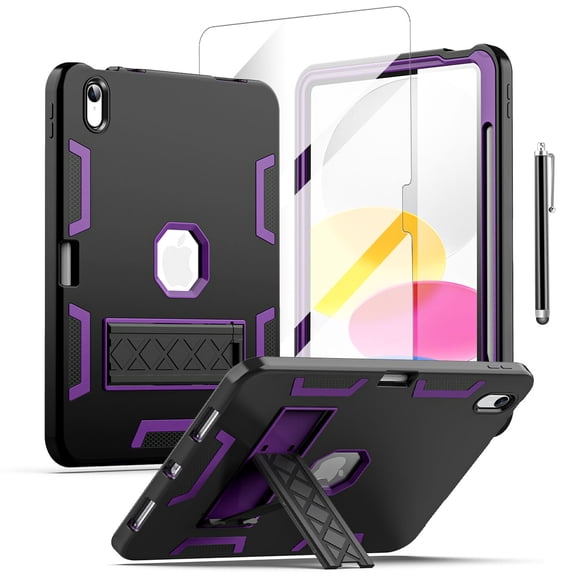 AICase For Apple iPad (A16) Case 11-inch 2025 Heavy Duty Shockproof Military with Stand iPad Cover Kickstand