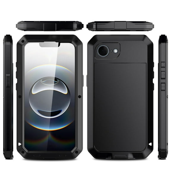 AICase For Apple iPhone 16e Case Shockproof Aluminum Screen Protector Metal Military Cover Case