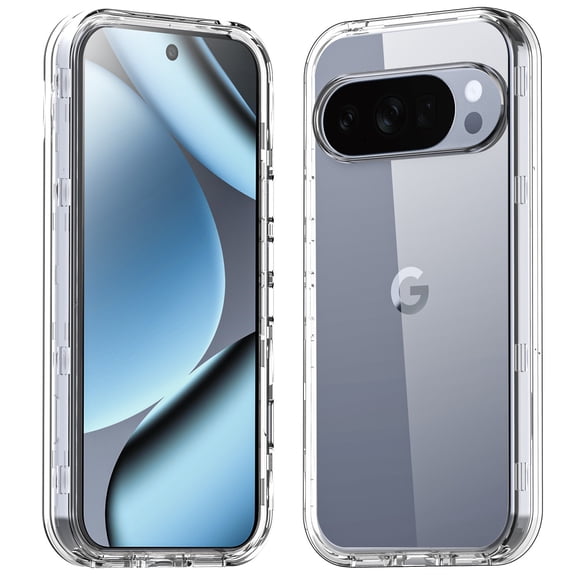 AICase For Google Pixel 10 Pro XL Clear Case 3-Layer Heavy Duty Shockproof Protective Rugged Hard Cover Case