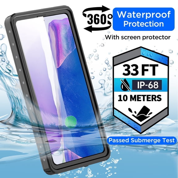 AICase For Samsung Galaxy Note20 Waterproof Case Shockproof Military Underwater Cover