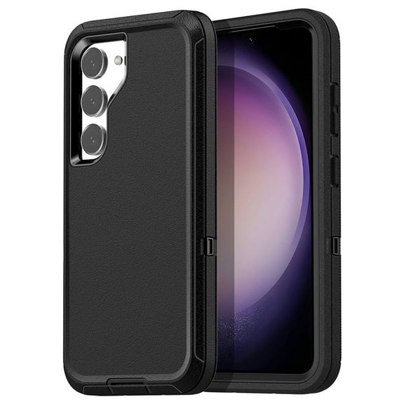 AICase For Samsung Galaxy S23 (6.1", 2023) Case Rugged Heavy Duty Protective Shockproof Drop Military Grade Tough Cover (Black)