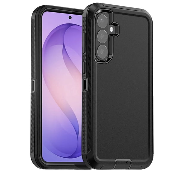 AICase For Samsung Galaxy S26 Case Heavy Duty Shockproof Rugged Military Cover 3-layer Case,Black