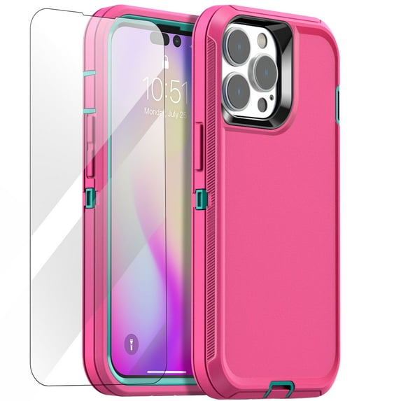 AICase For iPhone 14 Pro Case Heavy Duty Shockproof Hybrid Rugged Hard 3-layer Cover
