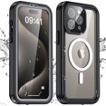 thumbnail image 1 of AICase For iPhone 15 Pro Max/iPhone 15 Pro Waterproof Case Shockproof Magnetic Protective Cover compatible with MagSafe, 1 of 11
