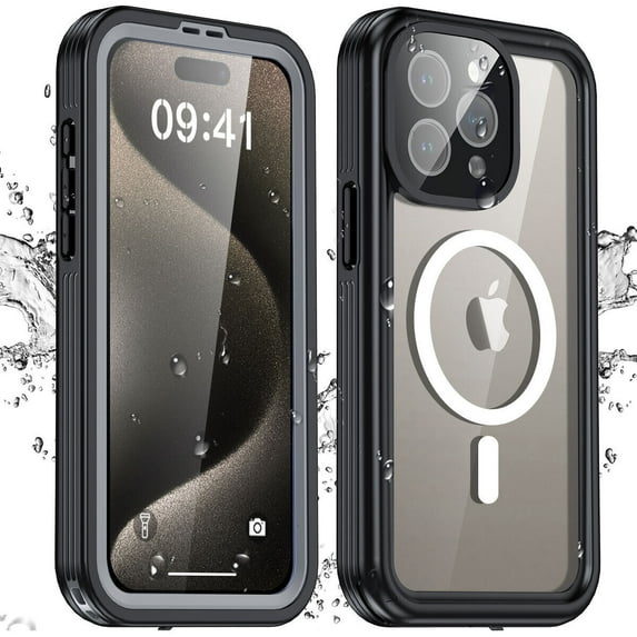 AICase For iPhone 15 Pro Max/iPhone 15 Pro Waterproof Case Shockproof Magnetic Protective Cover compatible with MagSafe