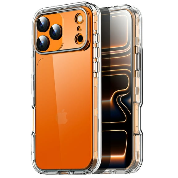 AICase for iPhone Pro Max Case Heavy Duty Shockproof Dust/Drop Poof 3 Layers Full Bady Protection Rugged Cover Case for iPhone Pro Max 6.9",Clear [Without Screen Protector]