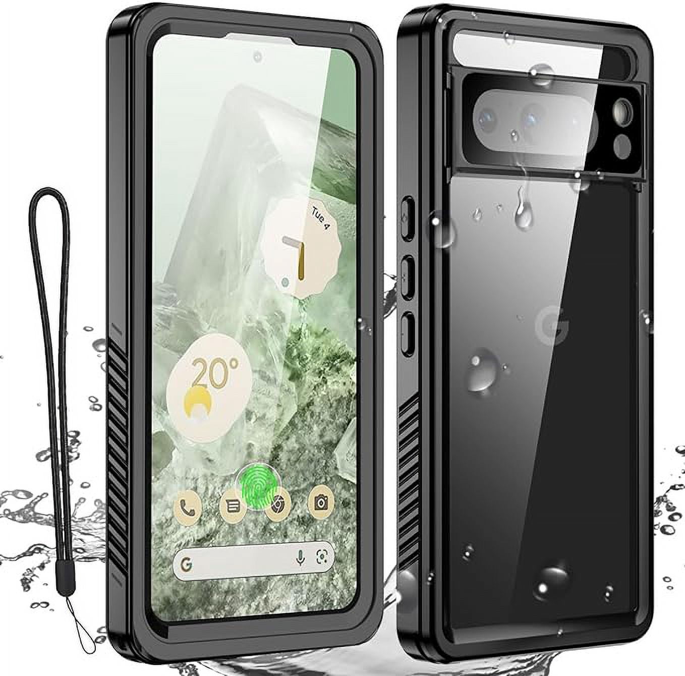 AICase Google Pixel 8 Pro Case Waterproof Clear Built-in Screen ...