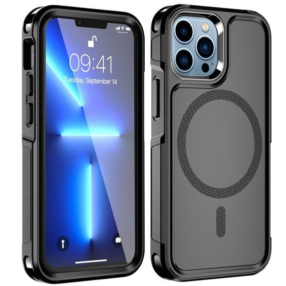 AICase MagSafe Case For iPhone 15 Pro Max/ iPhone 15 / 15 Plus /15 /14 Pro Max /14/14 Pro /13 Pro Max /13 Shockproof Heavy Duty Rugged Magnetic Cover
