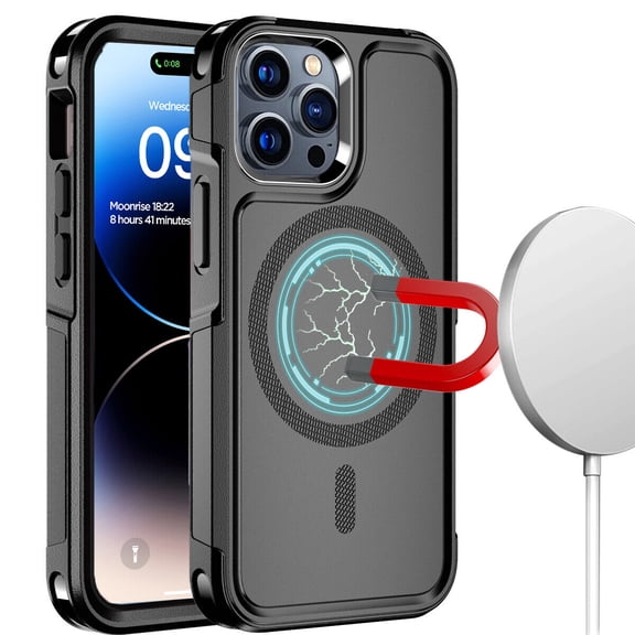 AICase MagSafe Case For iPhone 15 Pro Max/ iPhone 15 / 15 Plus /15 /14 Pro Max /14/14 Pro /13 Pro Max /13 Shockproof Heavy Duty Rugged Magnetic Cover