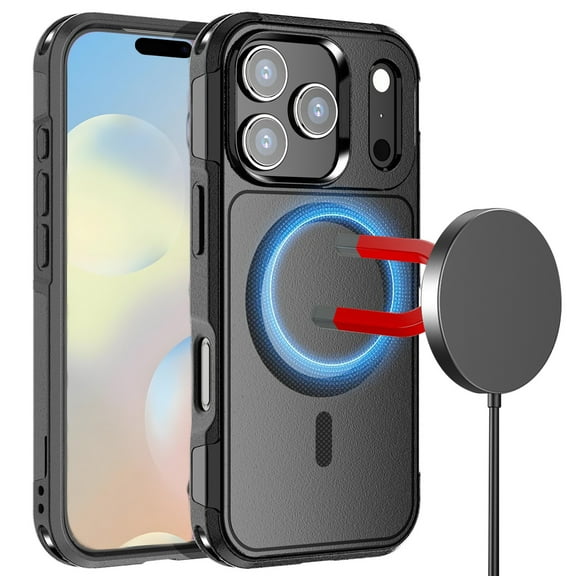 AICase Magnetic Case for iPhone 17 Pro Max 6.9inch/iPhone 17 Air 6.6inch / iPhone 17 Pro 6.3inch / iPhone 17 6.3inch Magnetic Shockproof Heavy Duty Bumper Phone Protective Cover