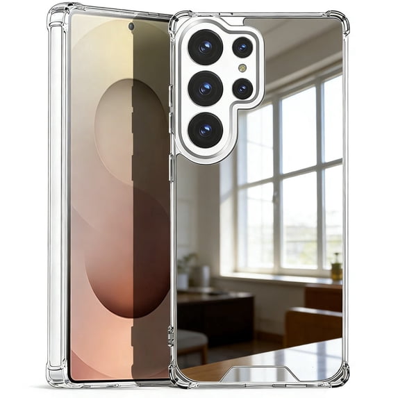 AICase For Samsung Galaxy S26 Ultra Case Clear Makeup Mirror Shockproof Protector Phone Slim Cover