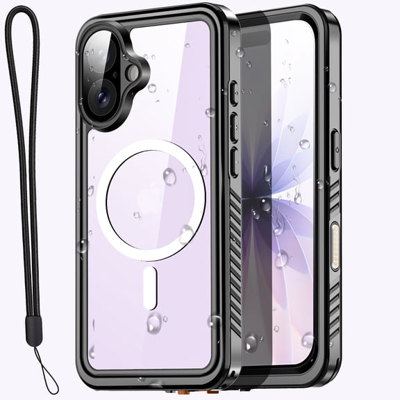 AICase Magnetic for iPhone 17 Case Waterproof, Built in Screen Protector & Camera Protection, [Compatible with MagSafe] Full Body Dustproof Heavy Duty Rugged Phone Case