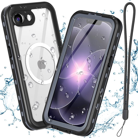 AICase Magnetic For iPhone 17e 2026 Case Waterproof Built-in Screen & Camera Lens Protector[IP68 Underwater] [Military Grade Shockproof] Full Body Protection Phone Case