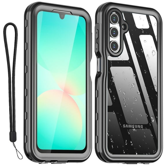 AICase For Samsung Galaxy A26 Case Waterproof IP68 Certified Dustproof Shockproof Built-in Screen Protector Full Body Protective Cover for Samsung Galaxy A26 5G 2025 Black