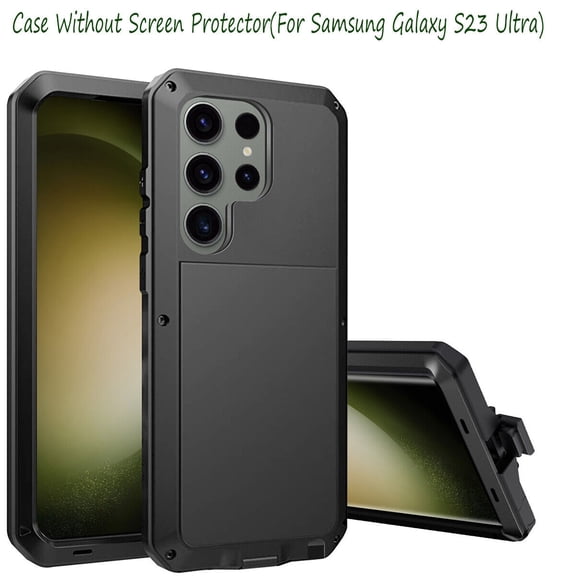 AICase For Samsung Galaxy Galaxy S23 Ultra/Galaxy S23 Plus/Galaxy S23/S22 Ultra/Galaxy S22 Plus/S22/S21+ 5G/S20 Ultra/ S20+/ S20/S9 Plus/S10 Metal Aluminium Shockproof Phone Case Heavy Duty Cover