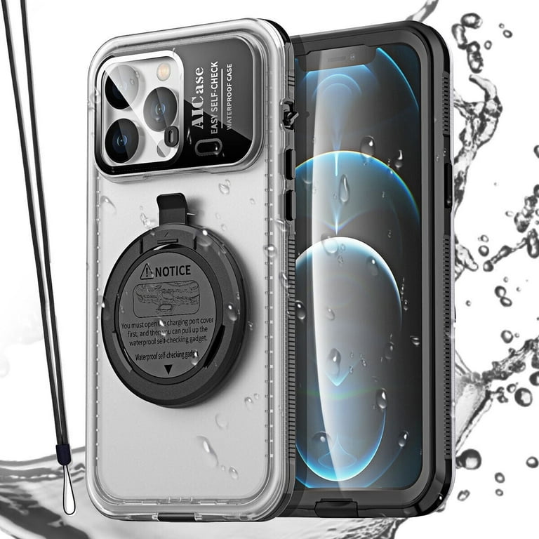 AICase Self-Check Waterproof Phone Case for iPhone 12 Pro Max 