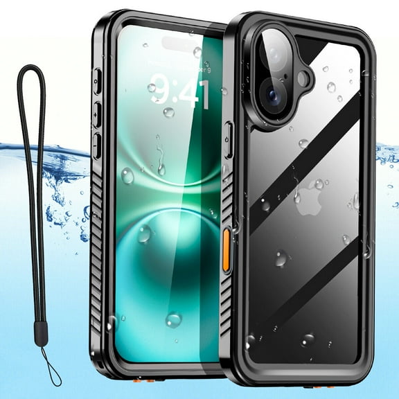 AICase Waterproof Case For iPhone 16 case,For iPhone 16 Pro Max case,iPhone 16 Plus case ,iPhone 16 Pro Case Shockproof Case Waterproof Heavy Duty Full Cover Built-in Screen Protector