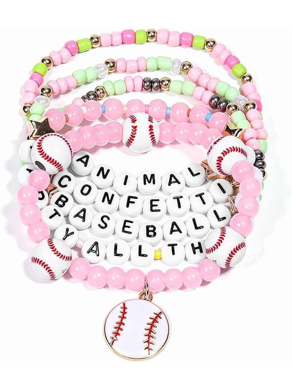 AICase for Party Animals Baseball Merch Gifts Inspired Bracelets 5 Pcs