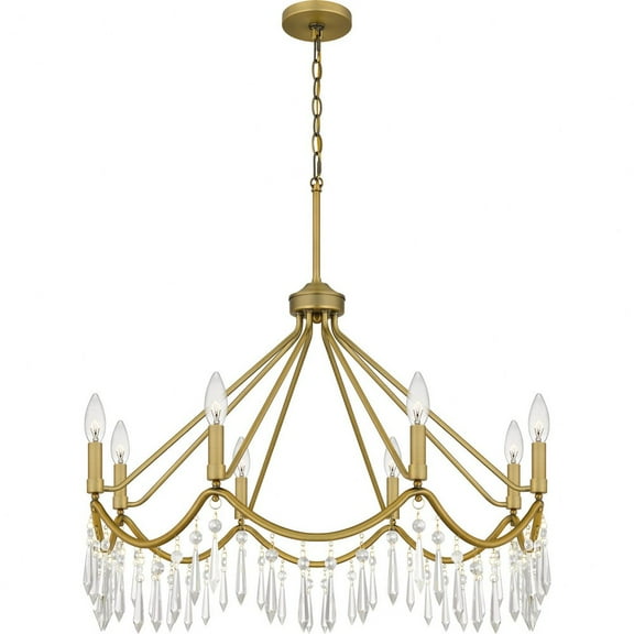AID5030AB Quoizel Lighting Airedale - 8 Light Chandelier In Traditional Style-30 Inches Tall and 30 Inches Wide     -Traditional Installation