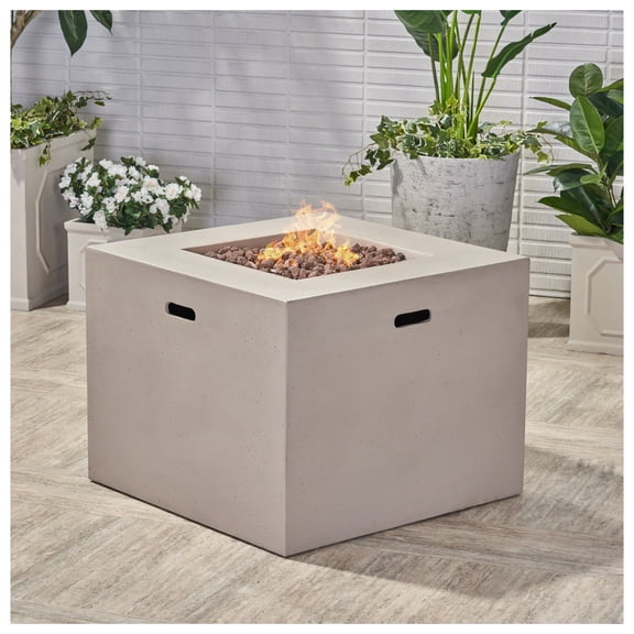 AIDAN 31" Square Propane Gas Fire Pit, 40,000 BTU, Outdoor Patio Fireplace, Durable & Stylish Heating, Backyard, Garden Use