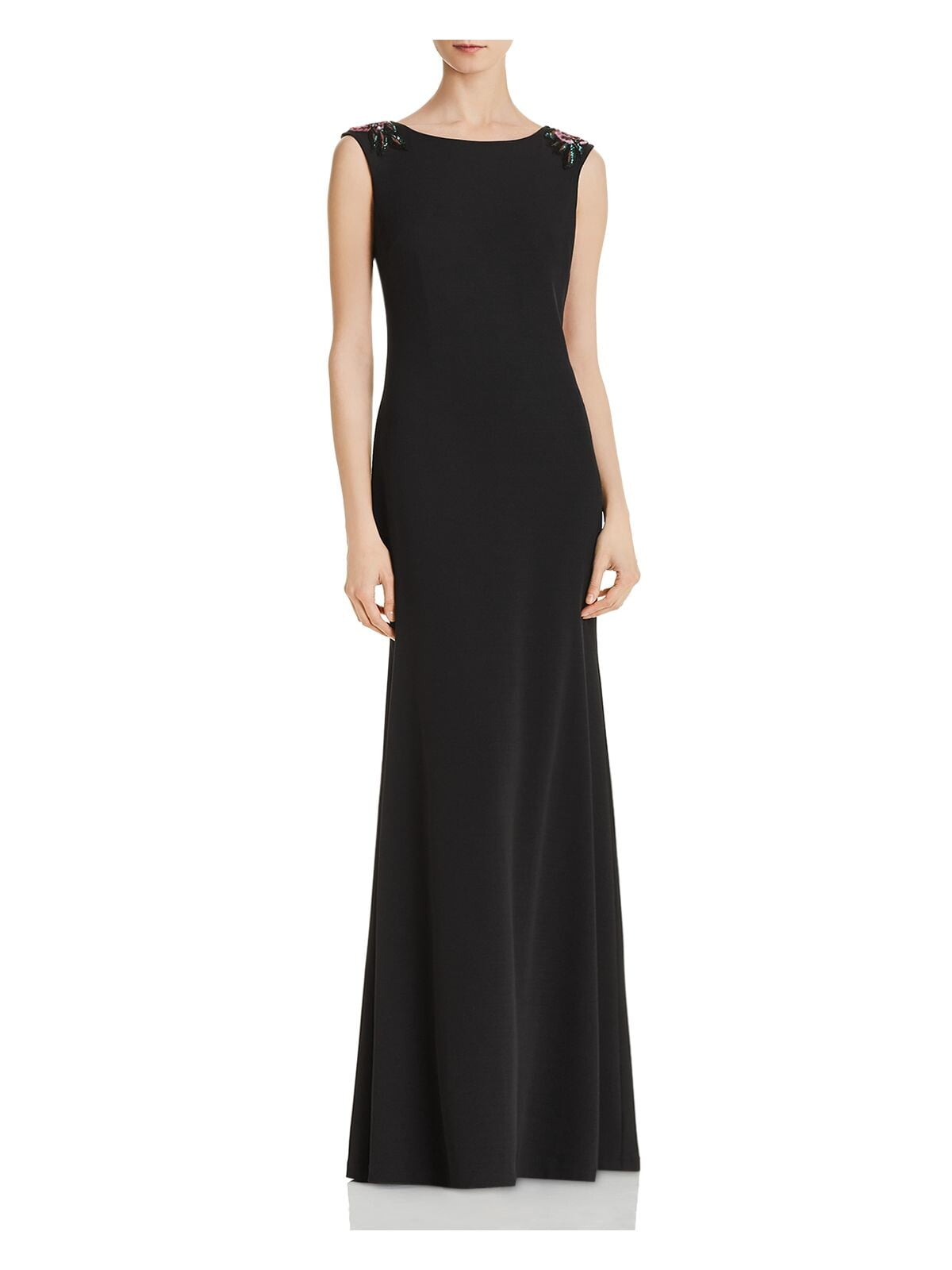 bershka black midi dress Aidan Mattox Tiered Hem Maxi Dress – Bluefly main image 1