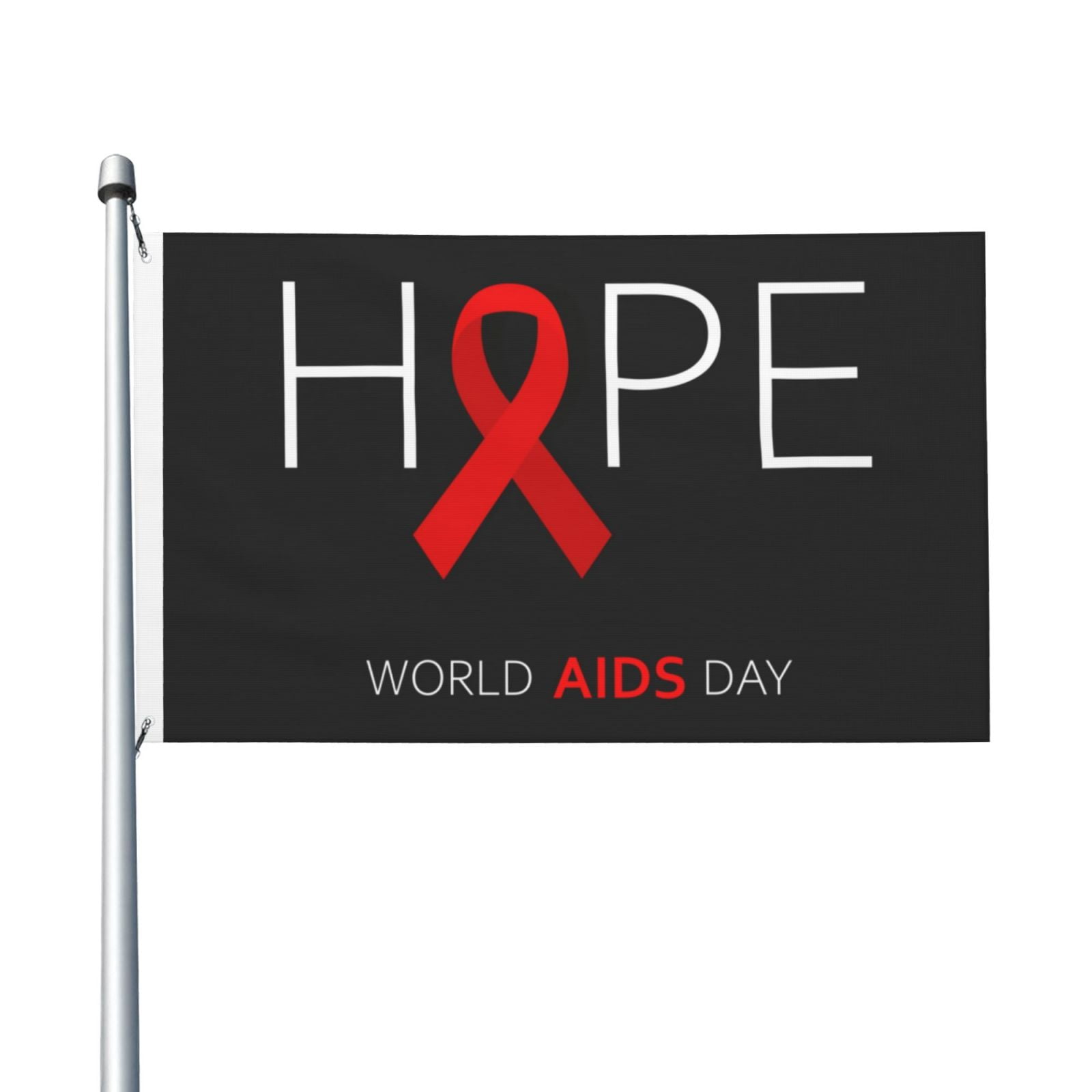 AIDS Awareness Month Flag 3x5 Ft Double-Sided Flag Outdoor Sign Party ...