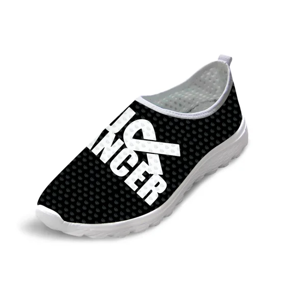 AIDS Days Flat Female Shoes Women Autism Awareness Printed Women's Sneakers Breathable Mesh Flats Teens Girls Low Top Shoes