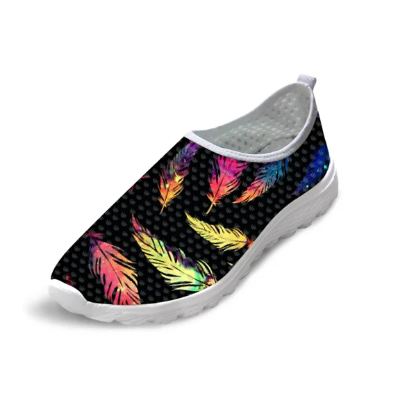AIDS Days Flat Female Shoes Women Autism Awareness Printed Women's Sneakers Breathable Mesh Flats Teens Girls Low Top Shoes