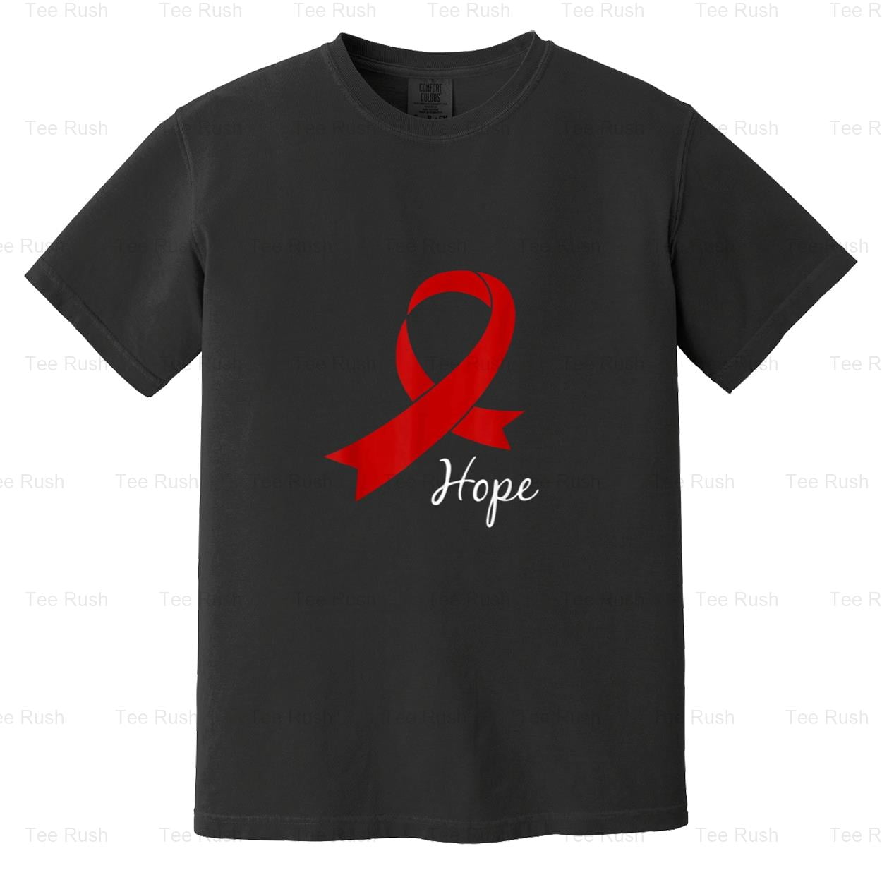 AIDS Hope World AIDS Day Awareness Red Ribbon, HIV, Support, Fight Gift ...
