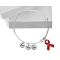 thumbnail image 1 of AIDS Red Ribbon Retractable Charm Bracelets, 1 of 2