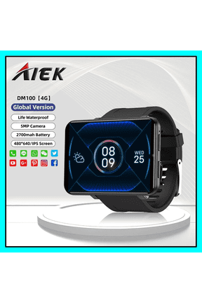 DM100 4G 2.86Inch Full Touch Screen Men Android Smart Watch 1GB RAM 16GB ROM 5MP Camera WIFI Bluetooth GPS 2700mah Smartwatch
