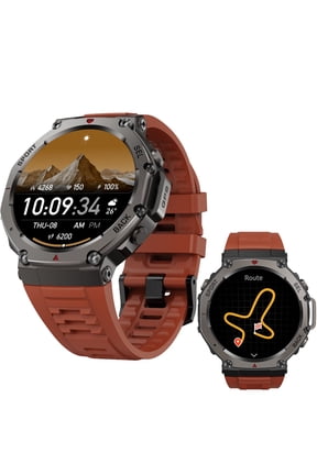 DM58 GPS Outdoor Smart Watch, 1.43" AMOLED, 5ATM Waterproof Altitude Compass for iOS Android